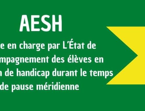 AESH: Prise en charge par l’État de l’accompagnement des élèves en situation de handicap durant le temps de pause méridienne