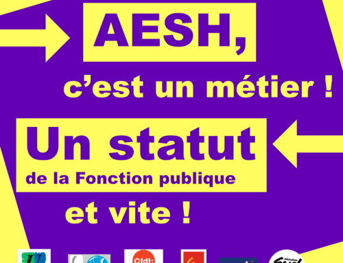 MOBILISATION AESH DU 16 DÉCEMBRE 2025 : Compte rendu d&rsquo;audience avec l&rsquo;administration